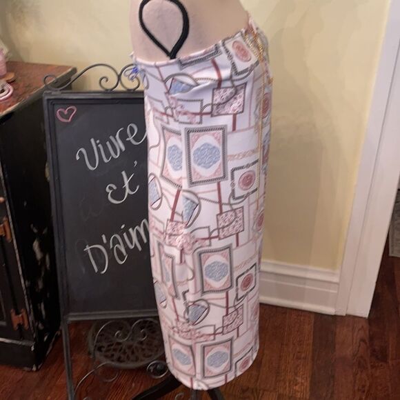 *OOH LA LA* GUESS XL French Chic Chain Print Dress - Picture 8 of 11